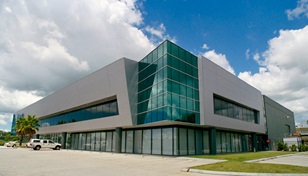 Tyco Building at the Southgate Industrial Development, uses Architectural Panels made from COLORBOND® steel